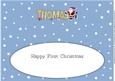 1st Xmas Skating Santa Thomas Large Dl Insert