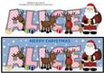 Santa and His Reindeers Alice Large Dl