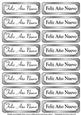 Feliz Año Nuevo Tags (silver)