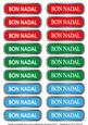 Bon Nadal Tags (silver Edge)