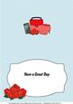 Red Handbag, Boots, Roses & Smartphone Insert