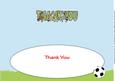 Donkeys Playing Football Thank You Large Dl Insert