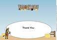 Donkeys Rock Thank You Large Dl Insert