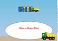 Toy Truck Birthday Large Dl Insert