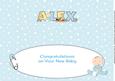 New Baby Boy Alex with Cute Baby & Bottle Large Dl Insert