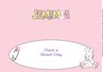 Cute Bunny with Baby Bottle Jemima Large Dl Insert