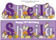 Flower Blossom Sheila 70th Large Dl