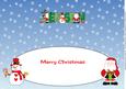 Santas & Snowman Jensen Large Dl Insert