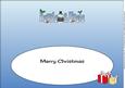 Snowman in Jacket Auntie & Uncle Large Dl Insert