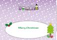 Snowman in Jacket with Tree Beth Large Dl Insert