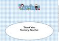 Thank You Nursery Teacher with Pupils Large Dl Insert