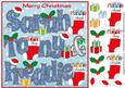 8x8 Christmas Names Sarah, Tony & Freddie