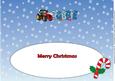 Red Christmas Tractor Robbie Large Dl Insert