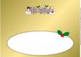 Christmas Angels Feliz Navidad Large Dl Blank Insert