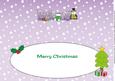 Snowman in Jacket with Tree Briony Large Dl Insert