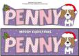 Christmas Kosmo the Dog Penny Large Dl