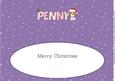 Christmas Kosmo the Dog Penny Large Dl Insert