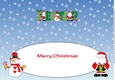 Santas & Snowman DEXTER large dl insert