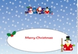 Santa & Snowmen JOEL large dl insert