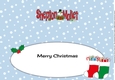Merry Christmas from SHEPTON MALLET Snowman large dl insert