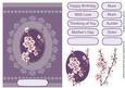 Cherry in Blossom with Lace - Purple