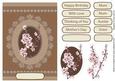 Cherry in Blossom with Lace - Brown