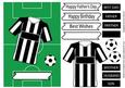 Fathers Day or Birthday for Football Fans - Black & White