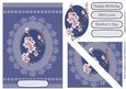 Cherry in Blossom with Lace Pyramid in Blue