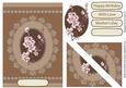 Cherry in Blossom with Lace Pyramid in Brown