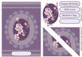 Cherry in Blossom with Lace Pyramid in Purple