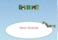Christmas Penguins BERTIE large dl insert