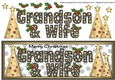 Buttons Christmas Trees Grandson & Wife large dl