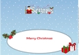 Scottish Snowman SEAMUS large dl insert