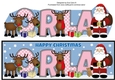 Santa and his Reindeers ORLA large dl