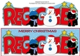 Christmas Jazz Dogs & Snowman REGGIE large dl