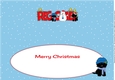 Christmas Jazz Dogs & Snowman REGGIE large dl insert