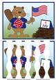 Beaver Wishing Happy Independence Day 4th of July