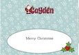 Santa in coat CAYDEN large dl insert