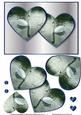 Beautiful Swans in Hearts – Blue