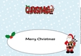 Scottish Santa CHRISTMAS large dl insert