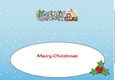Christmas Cottage CHRISTMAS large dl insert