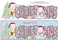 First Christmas Bunny Rabbits CHRISTMAS large dl