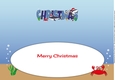 Christmas Sharks CHRISTMAS large dl insert