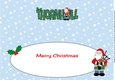 Merry Christmas from THORNHILL Scottish Santa large dl insert