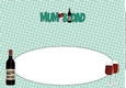 Red Wine MUM & DAD 60th Anniversary large dl insert 2
