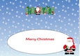 Teacher Santa CHRISTMAS large dl insert