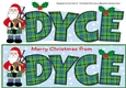 Merry Christmas from DYCE Scottish Santa large dl