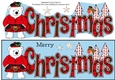 Scottish Monty Polar Bear CHRISTMAS large dl