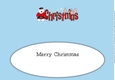 Scottish Monty Polar Bear CHRISTMAS large dl insert