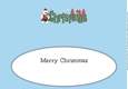 Scottish Monty Polar Bear Piper CHRISTMAS large dl insert